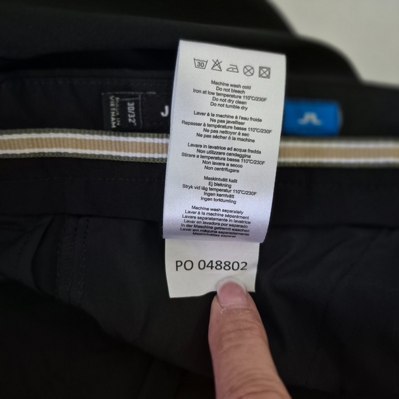 J Lindbergh Pants Mens 30/32 Black Eliott Tight Micro Stretch Golf NWOT - Picture 5 of 8
